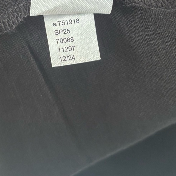 Loft Seamed Linen Blend Midi Dress Black White Preppy Feminine Chic - Picture 13 of 13